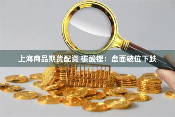 上海商品期货配资 碳酸锂：盘面破位下跌