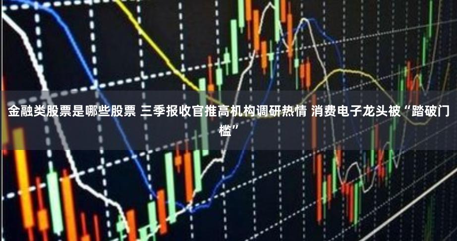 金融类股票是哪些股票 三季报收官推高机构调研热情 消费电子龙头被“踏破门槛”